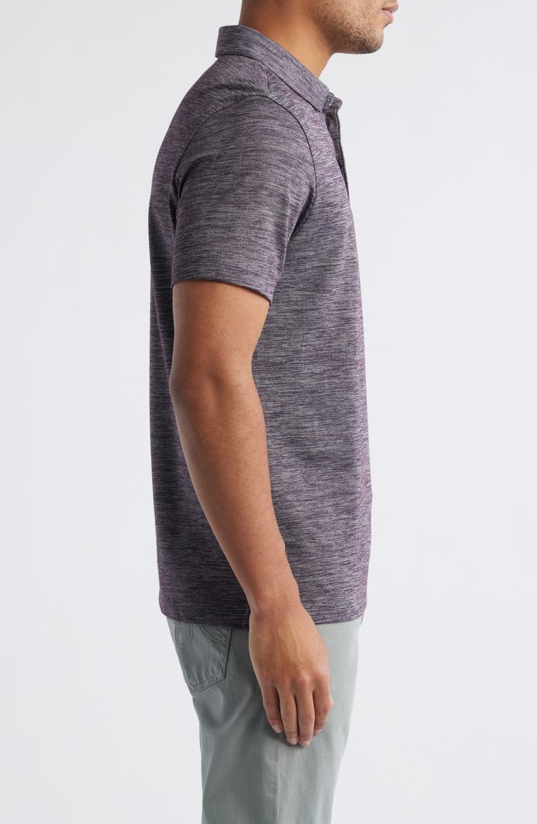 Robert Barakett Payne Space Dye Jacquard Polo, Alternate, color, Winter Purple