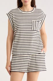 Bobeau Cap Sleeve Top