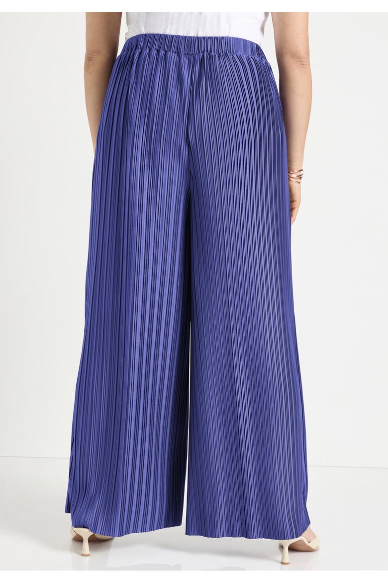 Plisse High Rise Pants, Alternate, color, BLUE IRIS