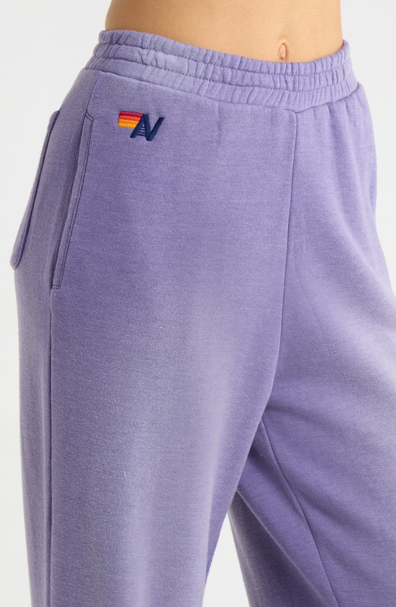 Aviator Nation Wide Leg Pocket Sweatpants, Alternate, color, Faded Grape
