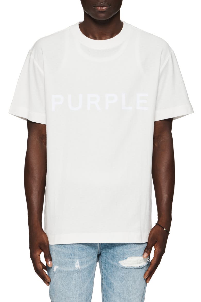 Logo Cotton Graphic T-Shirt, Main, color, OFF WHITE