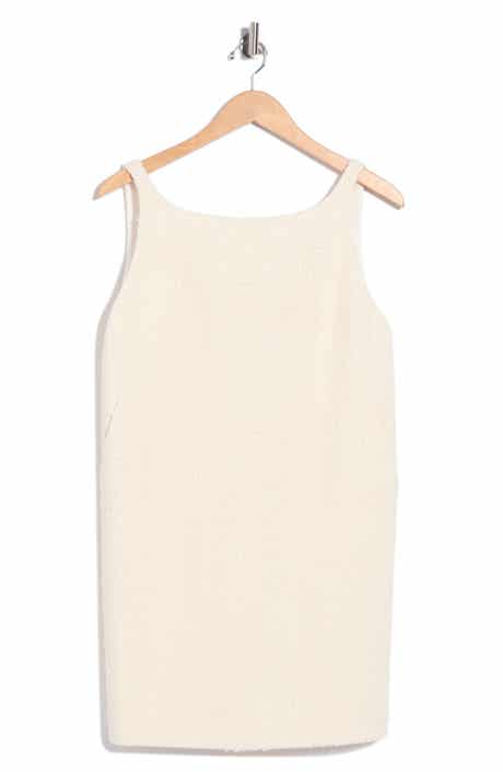Winter Sleeveless Tweed Shift Dress
