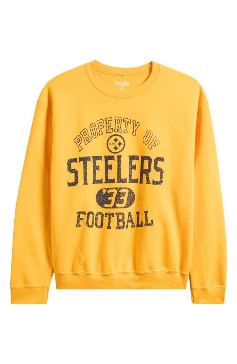 Junk Food NFL Steelers Property Graphic Sweatshirt, Main, color, Yellow