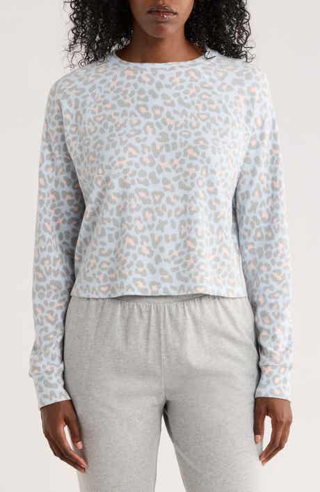 Honeydew Road Trip Long Sleeve Crop Pajama Top