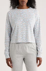 Honeydew Road Trip Long Sleeve Crop Pajama Top