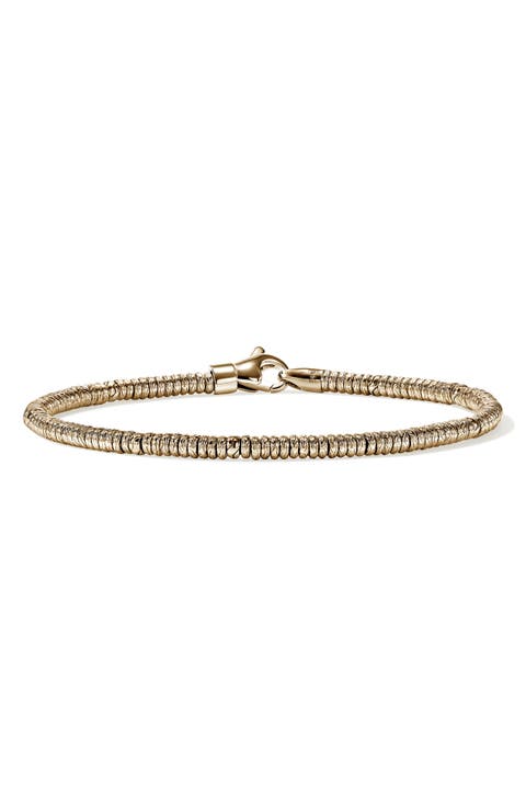 Heishi 14k Gold Bracelet