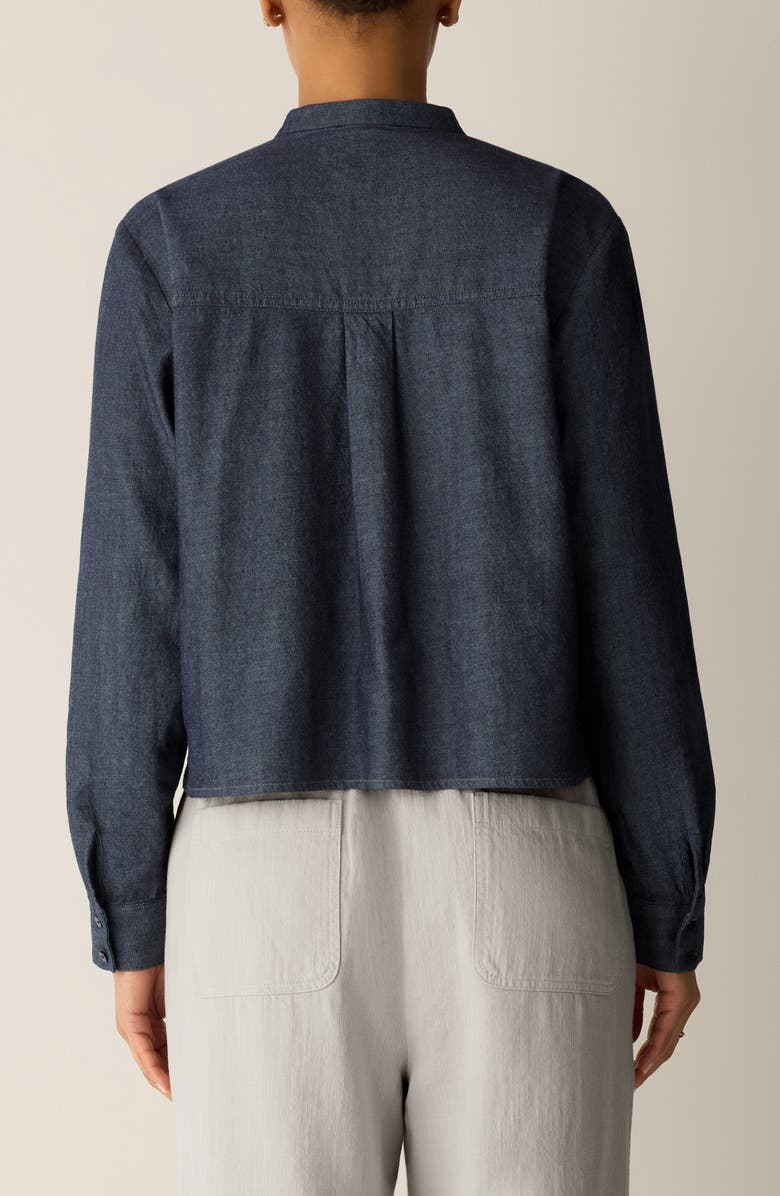 Eileen Fisher Organic Cotton Denim Shirt, Alternate, color,