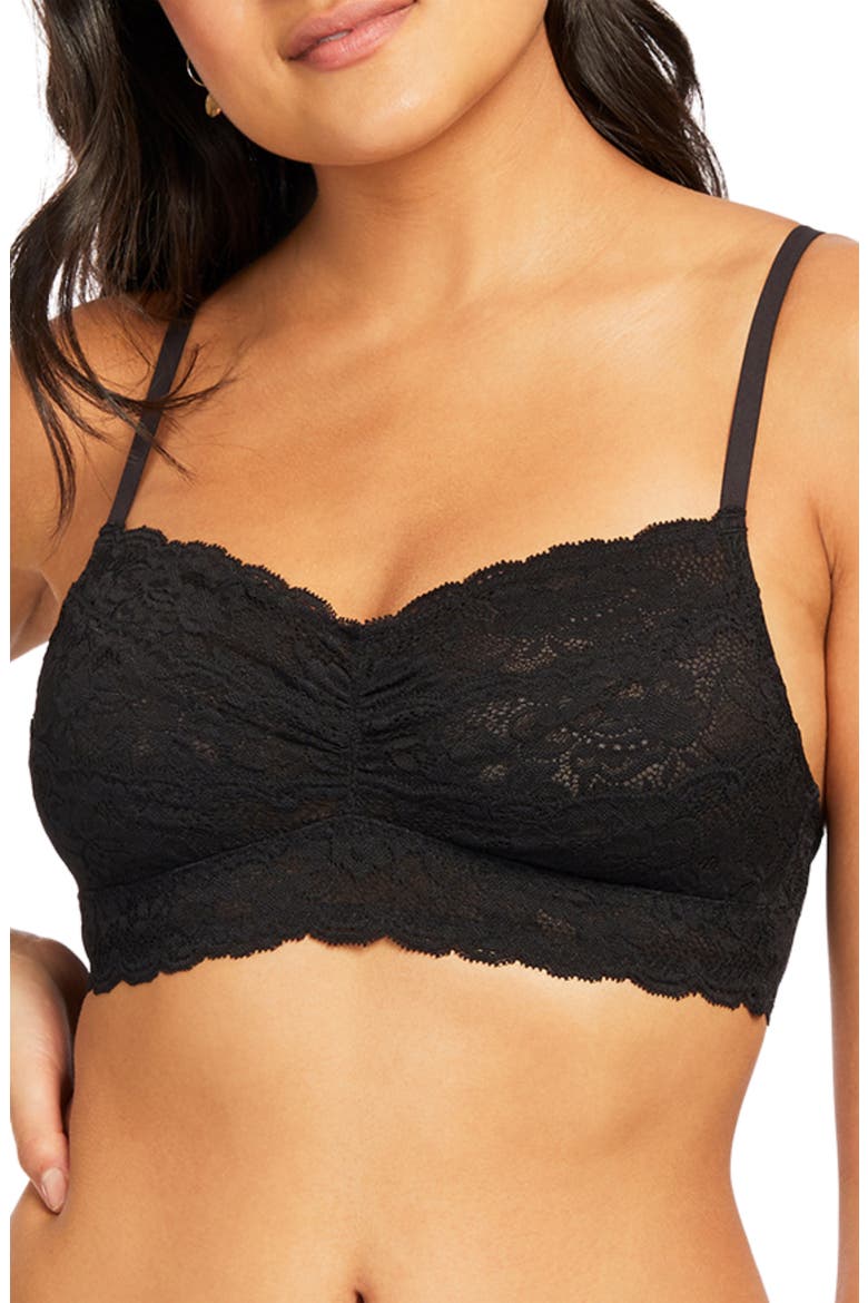 Lace Bralette, Main, color, BLACK