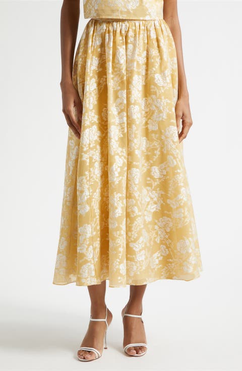 Ruth Floral Jacquard Skirt