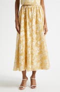 Cinq à Sept Ruth Floral Jacquard Skirt