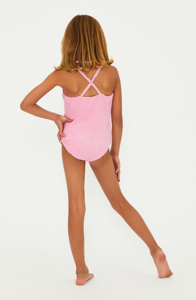Beach Riot Kids' Little Julia Terry Jacquard One-Piece Swimsuit, Alternate, color, 