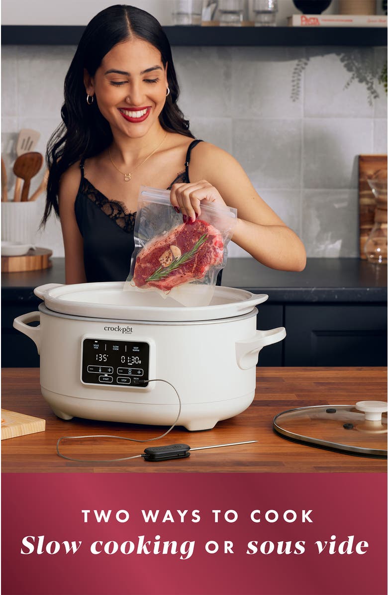 Crock-pot Programmable 6-Quart Slow Cooker with Sous Vide, Alternate, color, Oat Milk