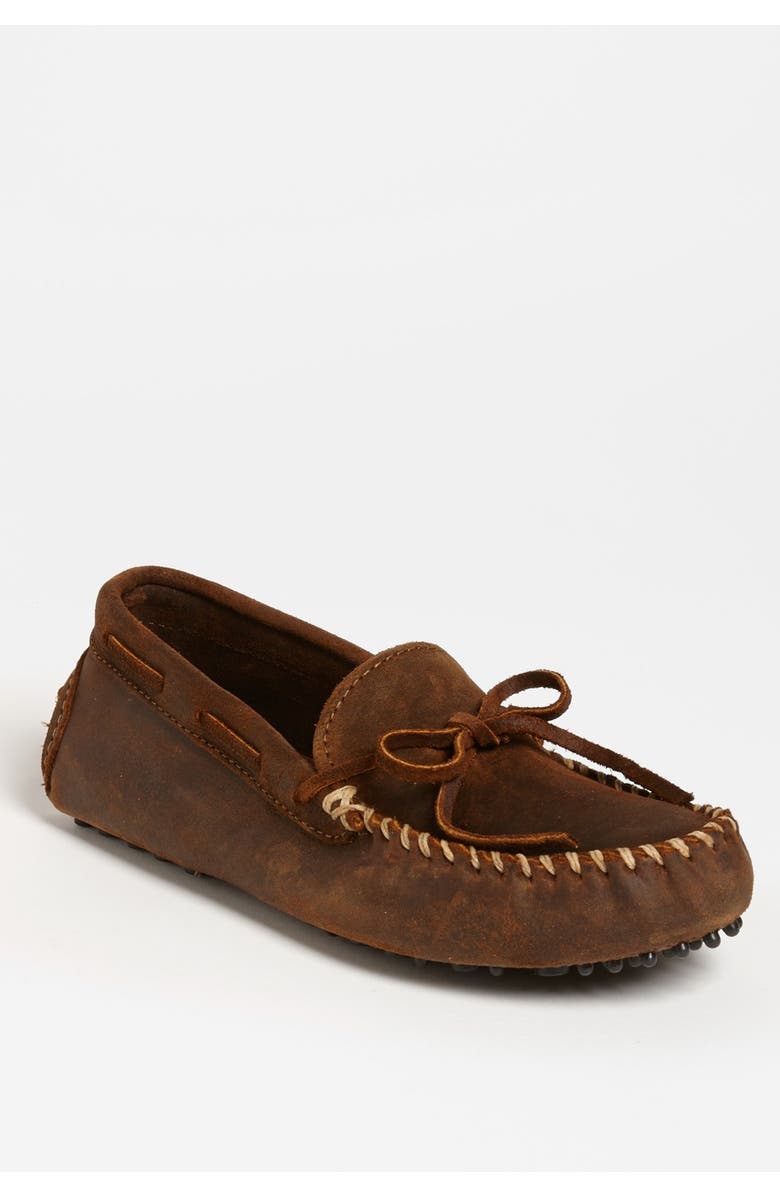 Minnetonka Suede Driving Shoe, Main, color,