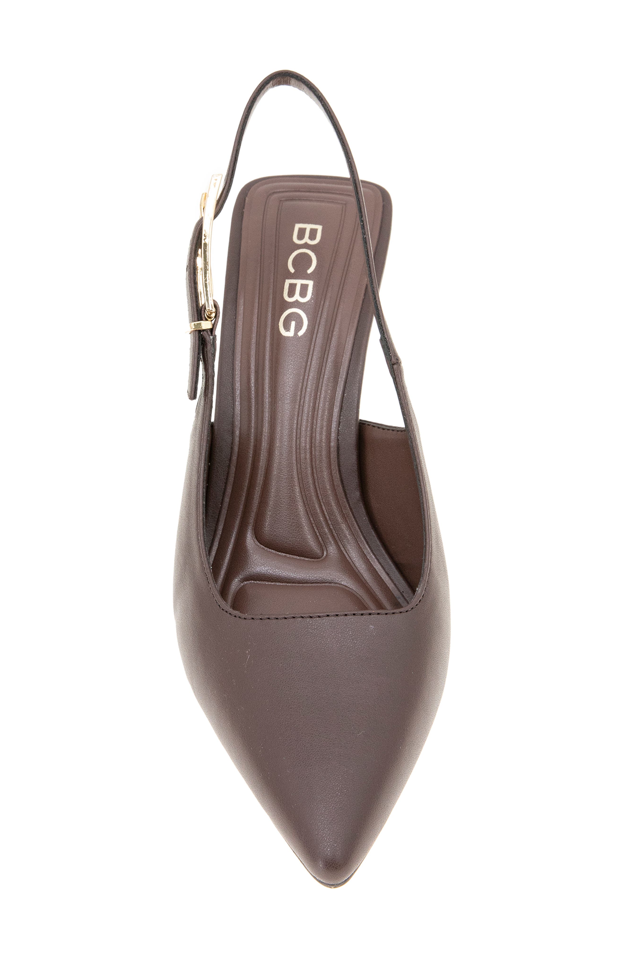 BCBGeneration Inara Slingback Pointed Toe Pump, Alternate, color, Brownstone