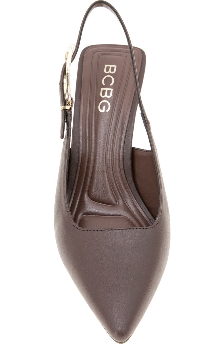 BCBGeneration Inara Slingback Pointed Toe Pump, Alternate, color, Brownstone