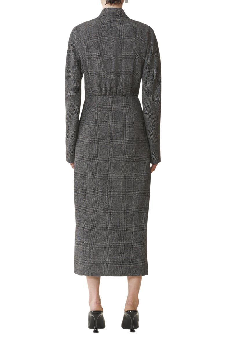 Lanvin Double-Breasted Prince Of Wales Wool Dress, Alternate, color,