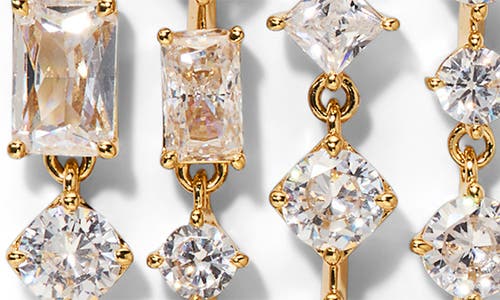 Nadri Sunshower Crystal Cascade Drop Earrings In Gold