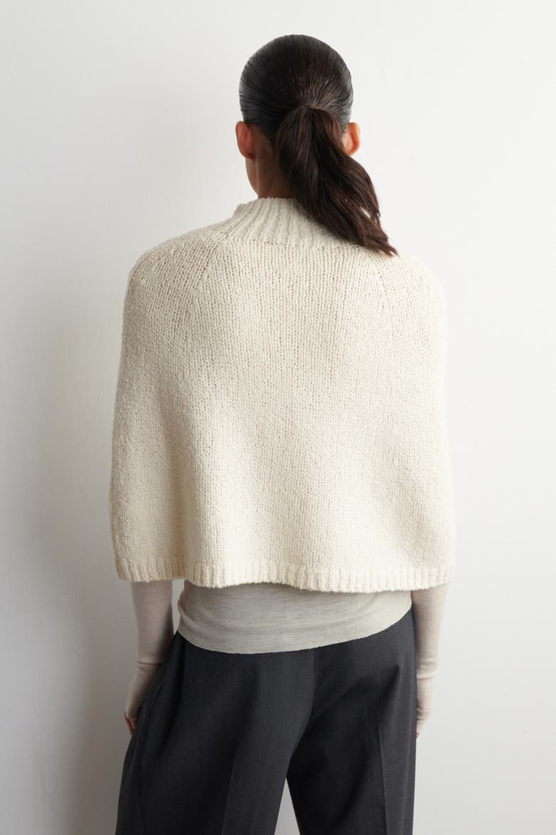 Merino-cashmere Cape, Alternate, color, CREAM