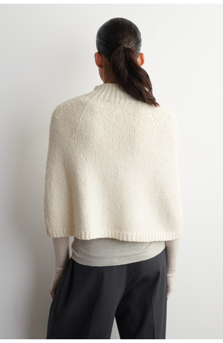 COS Merino-cashmere Cape, Alternate, color, Cream