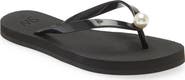 Stuart Weitzman Imitation Pearl Flip Flop