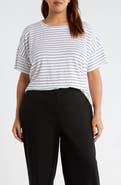 Eileen Fisher Boxy Organic Linen Slub T-Shirt