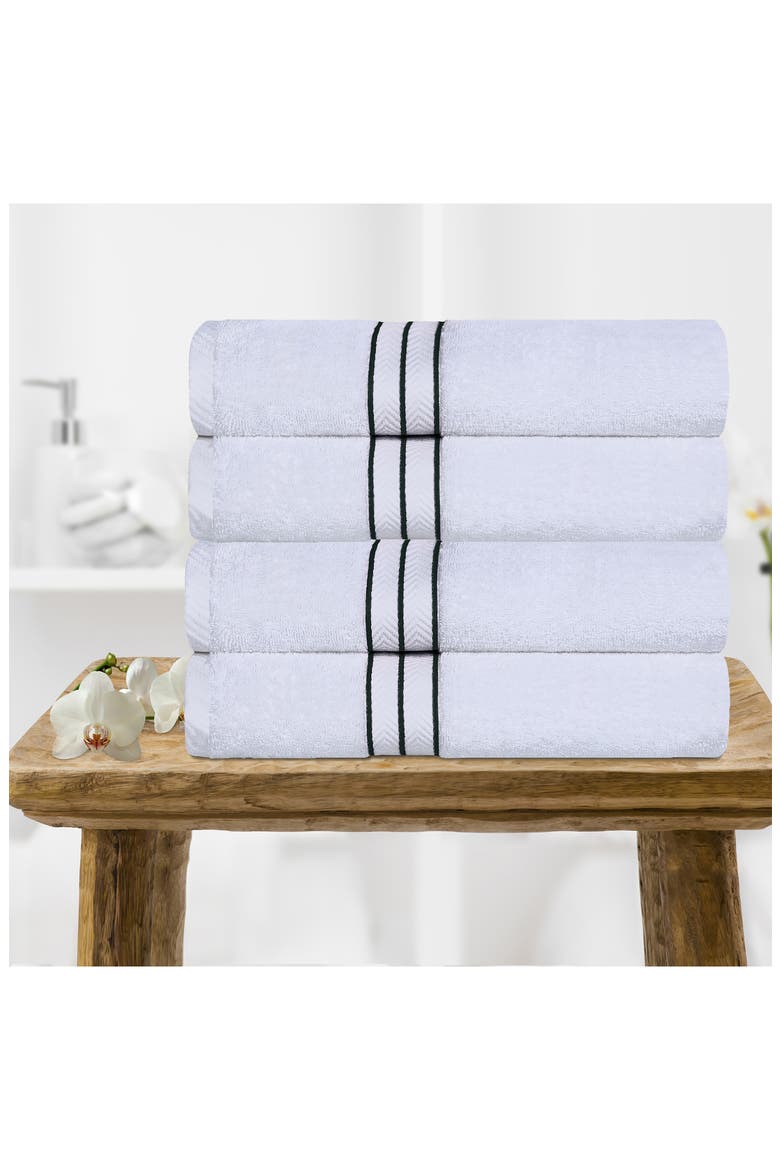 Turkish Cotton 4-Piece Bath Towel Set, Alternate, color, TEAL
