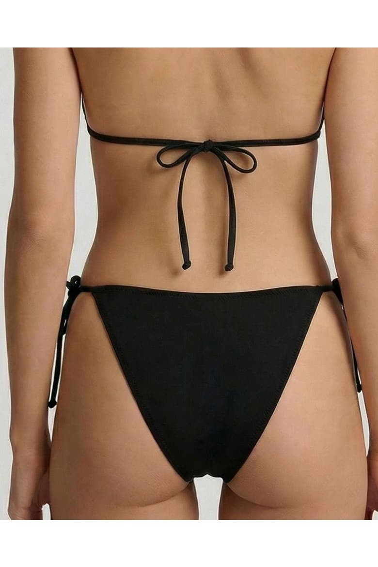 Solid Womens Bikini Bottom, Alternate, color, Black