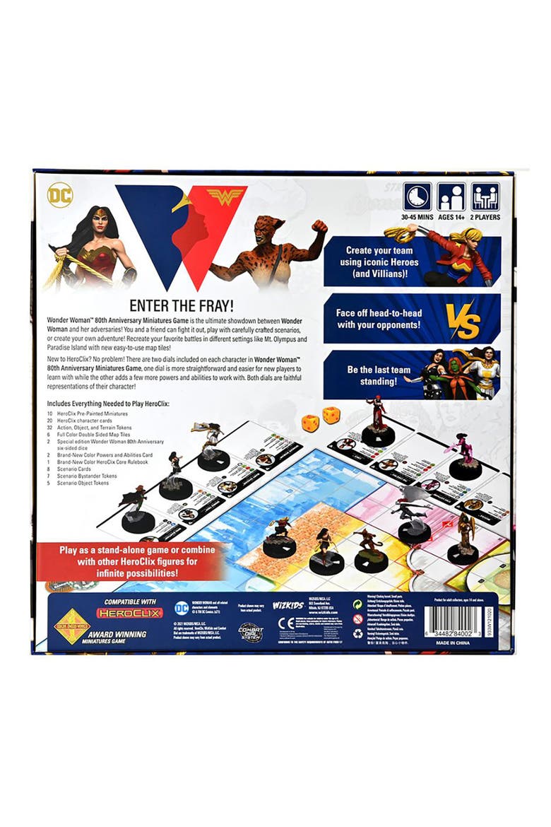 DC Comics HeroClix Wonder Woman 80th Anniversary Miniatures Game, Alternate, color, Multicolored