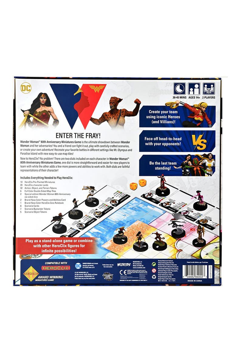 WizKids Games DC Comics HeroClix Wonder Woman 80th Anniversary Miniatures Game, Alternate, color, Multicolored