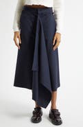 MONSE Front Cascade Stretch Wool Crop Sailor Pants