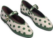 Flabelus Polka Dot Pierre Mary Jane Flat