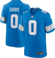 Nike Men's Nike Jahmyr Gibbs Blue Detroit Lions Game Player Jersey