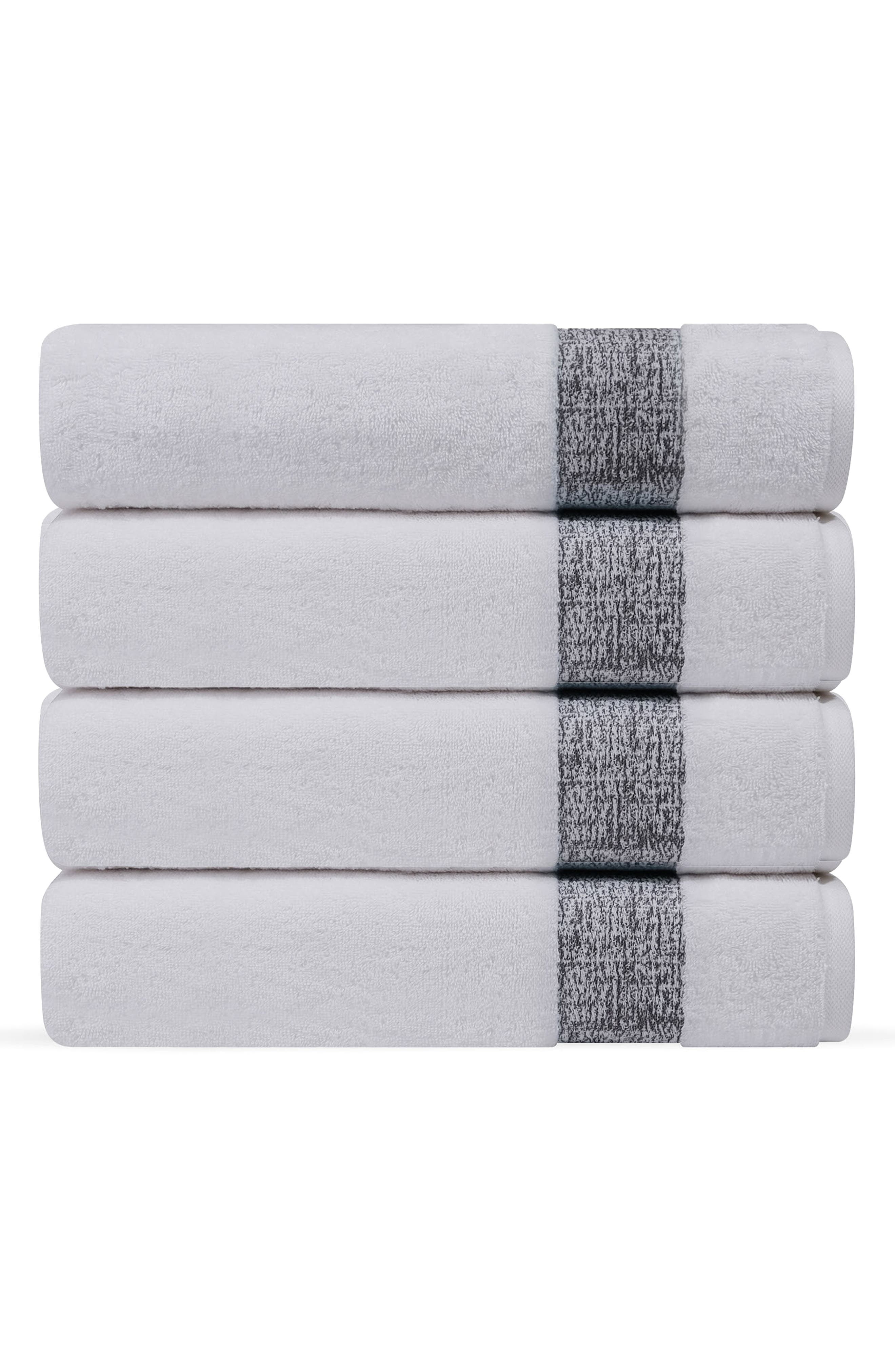 DePera Pera Set of 4 Turkish Cotton Bath Towels