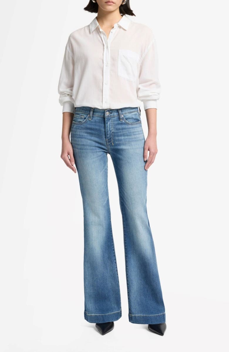 7 For All Mankind Dojo Mid Rise Flare Jeans, Alternate, color,