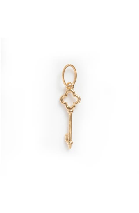 Solid Gold Key Charm