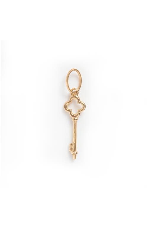 Local Eclectic Solid Gold Key Charm In Gold