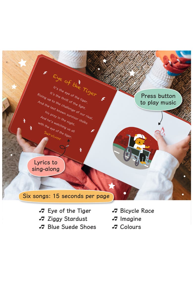 'Rock by Grouplove' Sing-Along Board Book, Alternate, color, RED