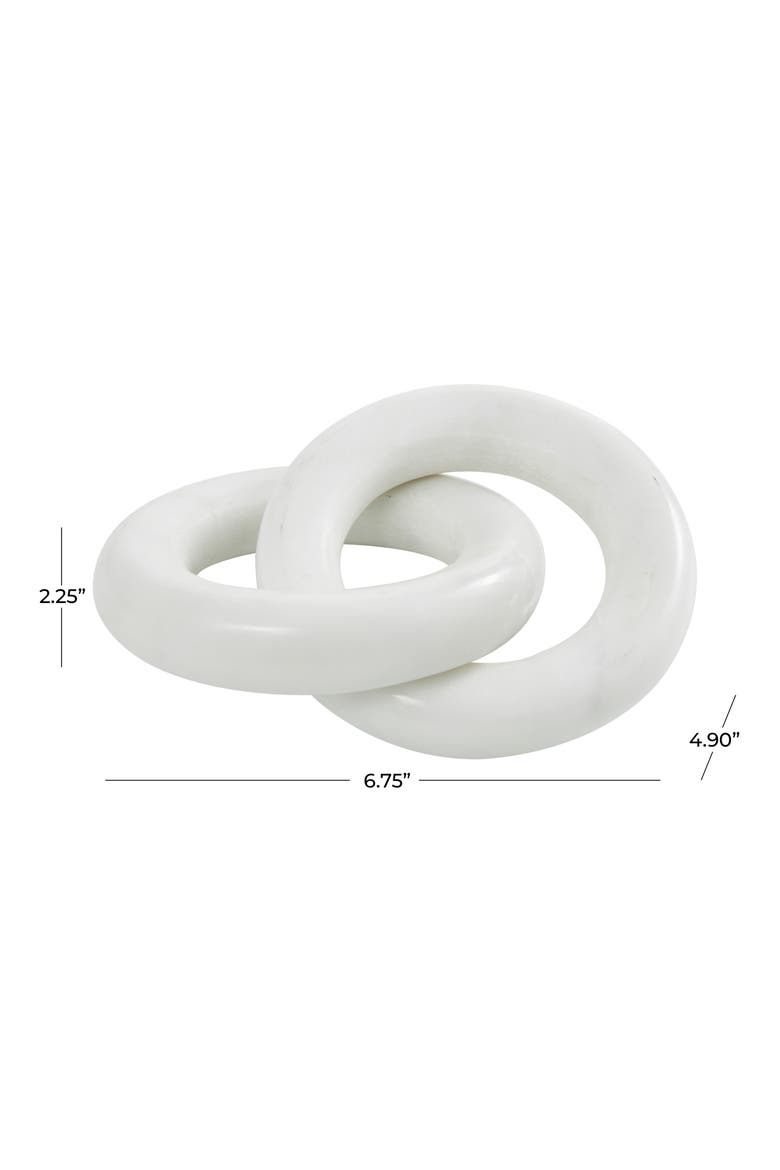 Marble Chain Sculpture, Alternate, color, WHITE