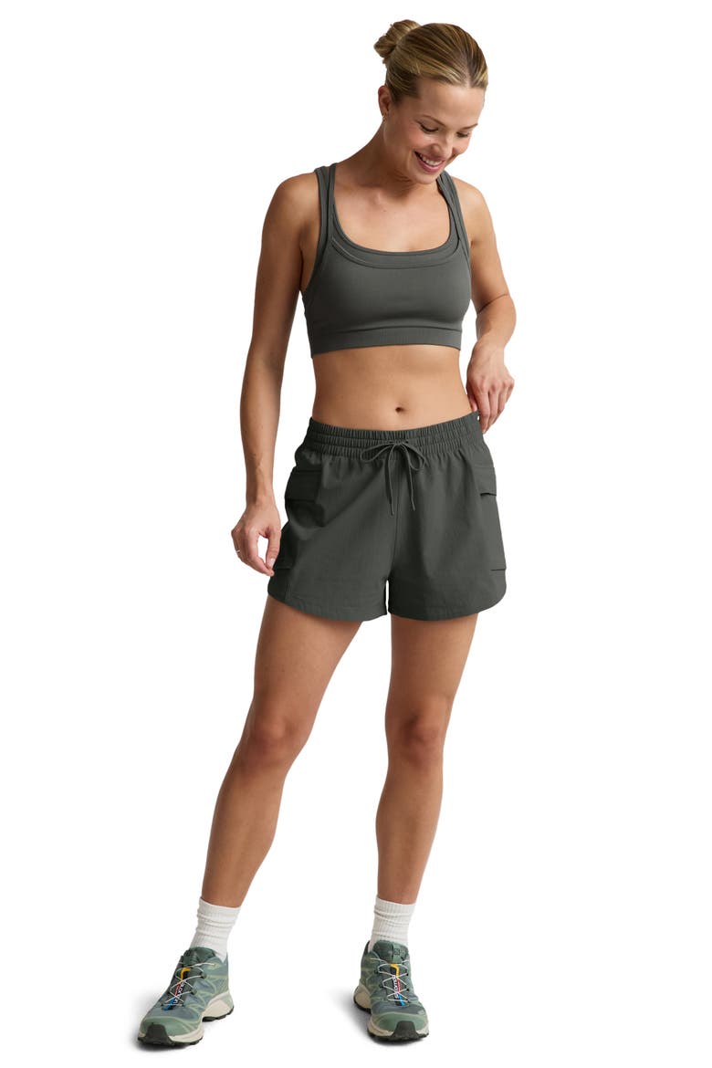 Seamless Moves Layered Sports Bra, Alternate, color, SLATE GREEN