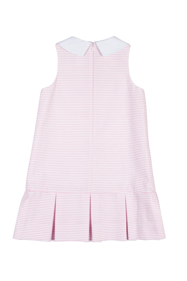 Stripe Pique Dress With Tulips, Alternate, color, Pink/White