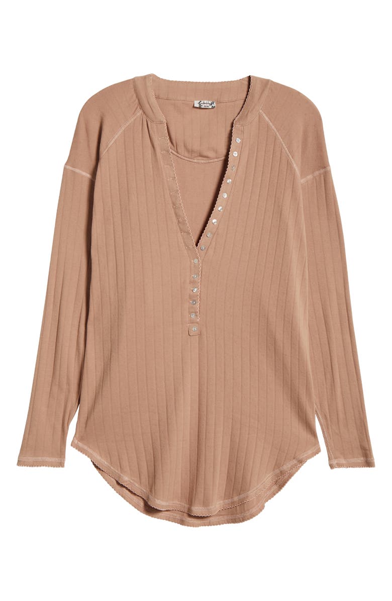 Free People Coffee Chat Pointelle Cotton Lounge Top, Main, color, 