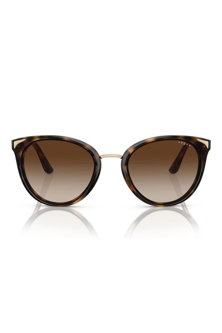 VO5230S 54mm Gradient Butterfly Sunglasses, Main, color, DARK HAVANA / BROWN GRADIENT