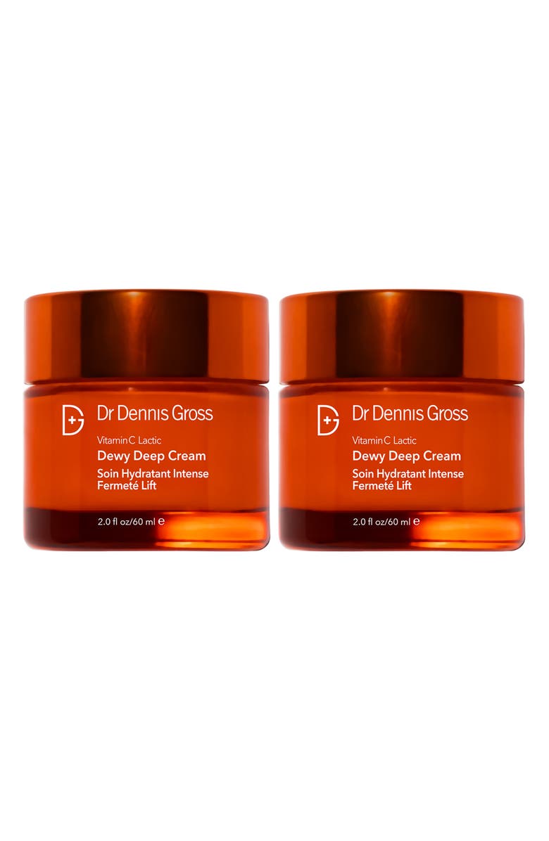 Dr. Dennis Gross Skincare Vitamin C Lactic Dewy Deep Cream Duo $154 Value, Alternate, color,
