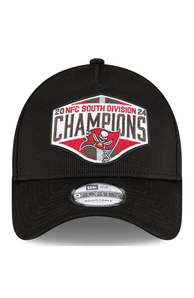 New Era Men's New Era  Black Tampa Bay Buccaneers 2024 NFC South Division Champions Locker Room 9FORTY A-Frame Adjustable Hat, Alternate, color, 