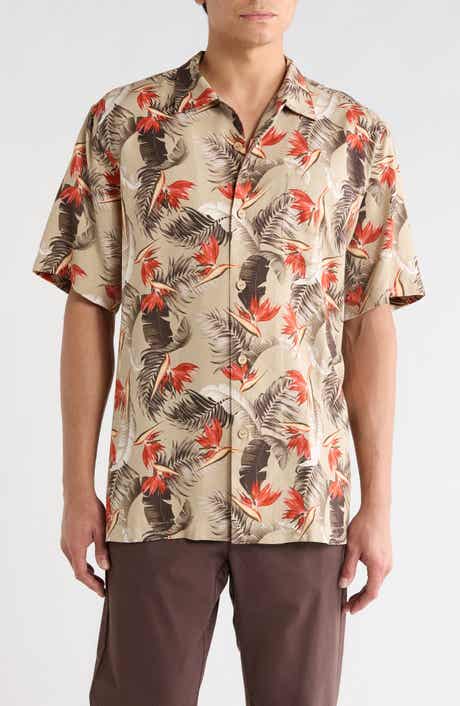 Tommy Bahama Garden of Hope & Courage Short Sleeve Silk Button-Up Shirt