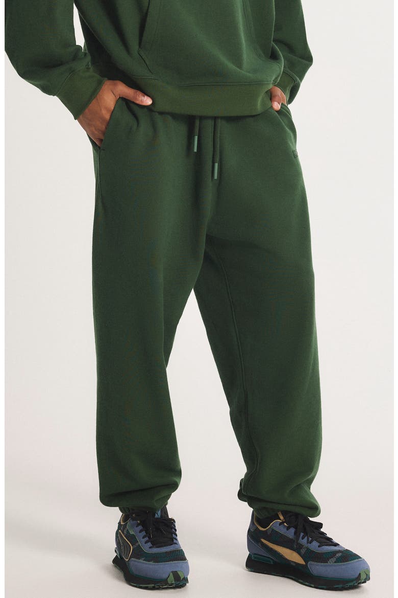 Fleece Joggers, Main, color, GREEN JUNIPER