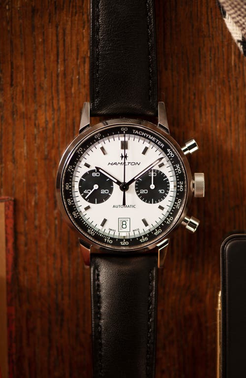 Hamilton American Classic Intra-matic Auto Chrono In Metallic