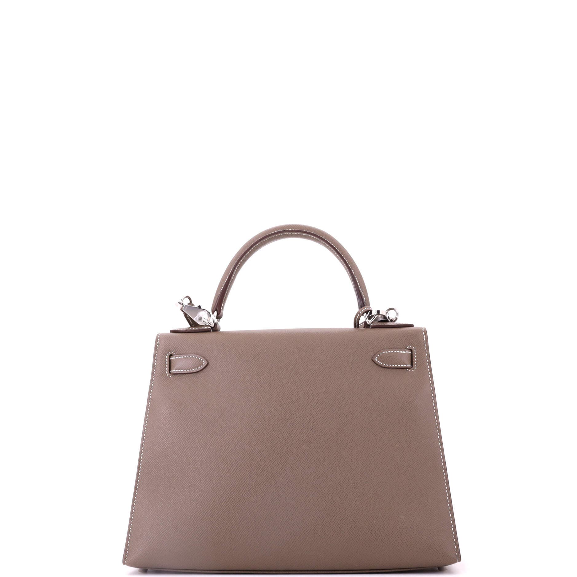Kelly Handbag Grey Epsom with Palladium Hardware 28, Alternate, color, Grey