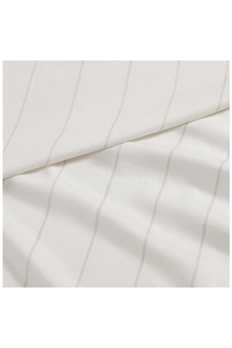 Palma Stripe Cotton Sateen Sheet Set, Alternate, color, LIGHT BEIGE