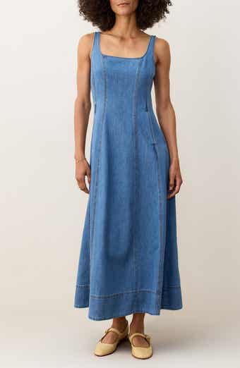 Marine Layer Denim Midi Dress